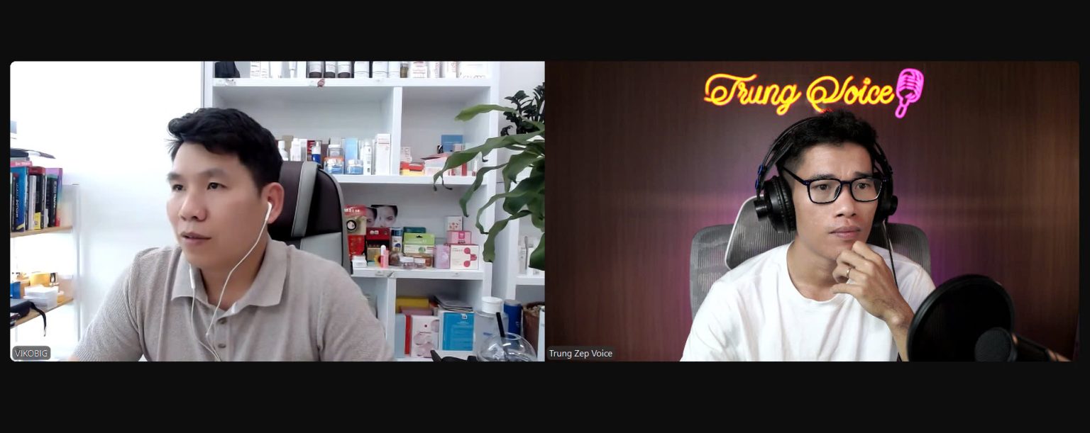 Trung Voice trong một buổi chia sẻ về giọng nói